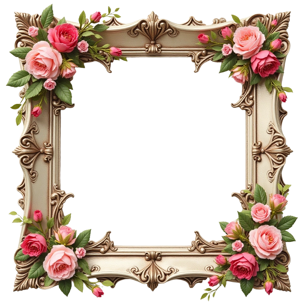 Vintage Floral Frame